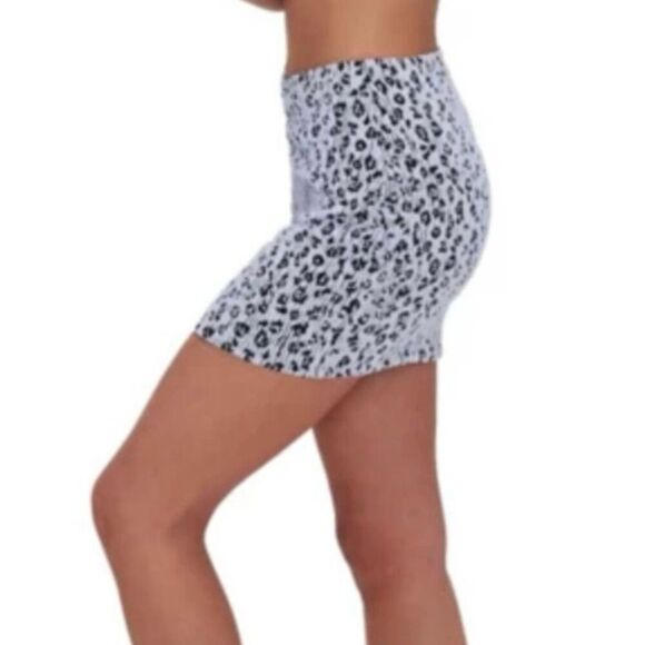 Good American Women's Leopard Print Mini Skirt Size S Multicolor - Picture 2 of 7